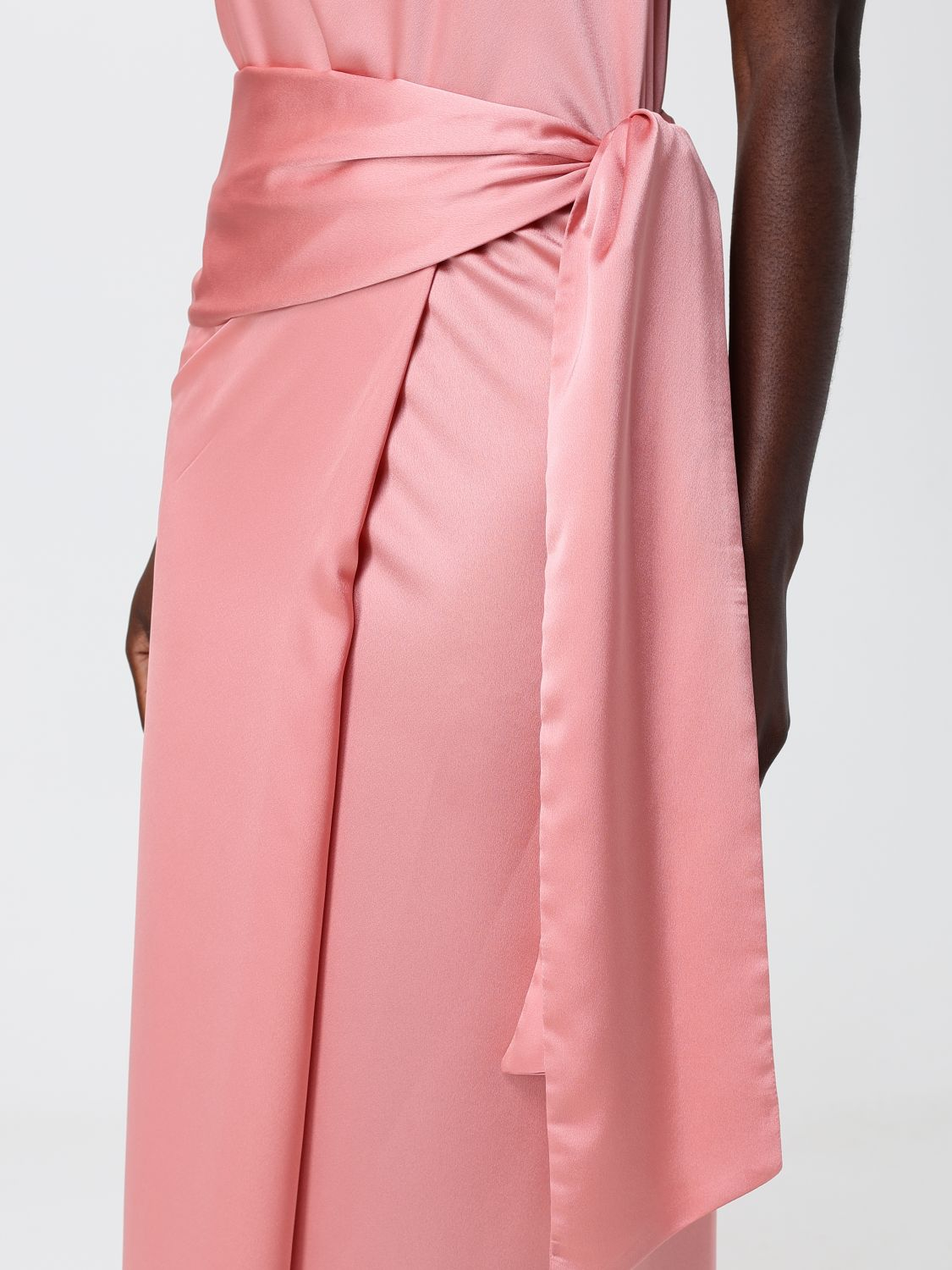 [HANITA] Sleeveless dress SS26 HV37664610 VELVET CORAL