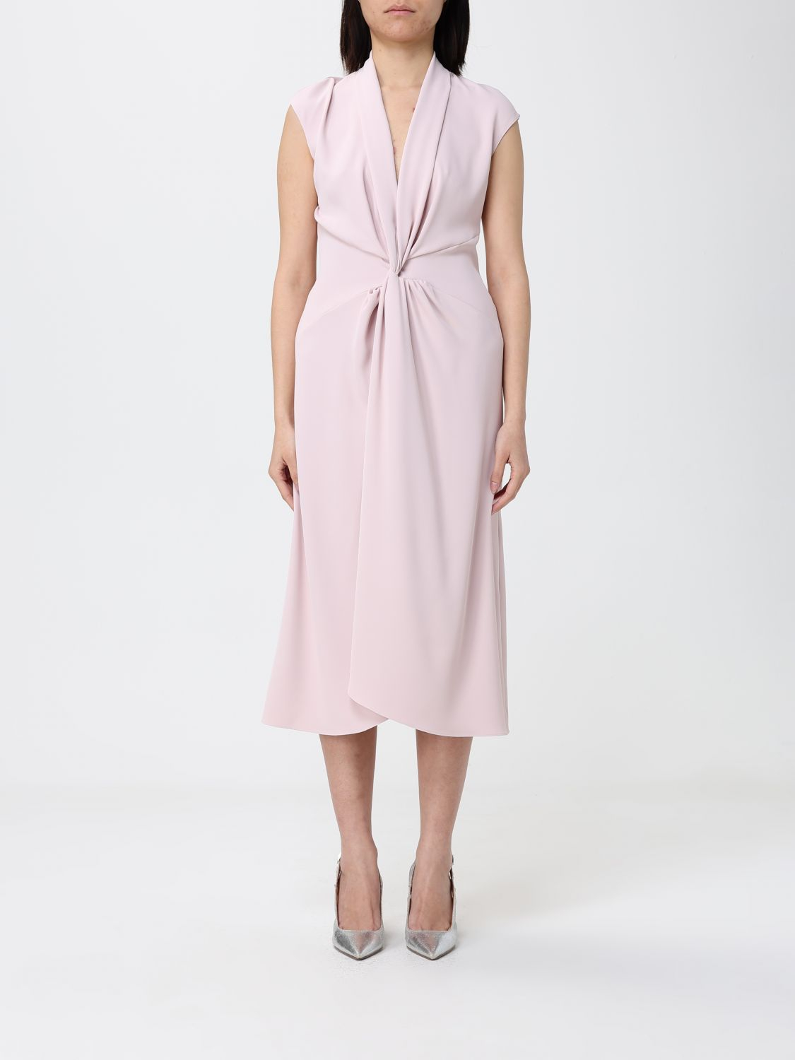 [HANITA] Sleeveless dress SS26 HV37644558 ROSA QUARZO