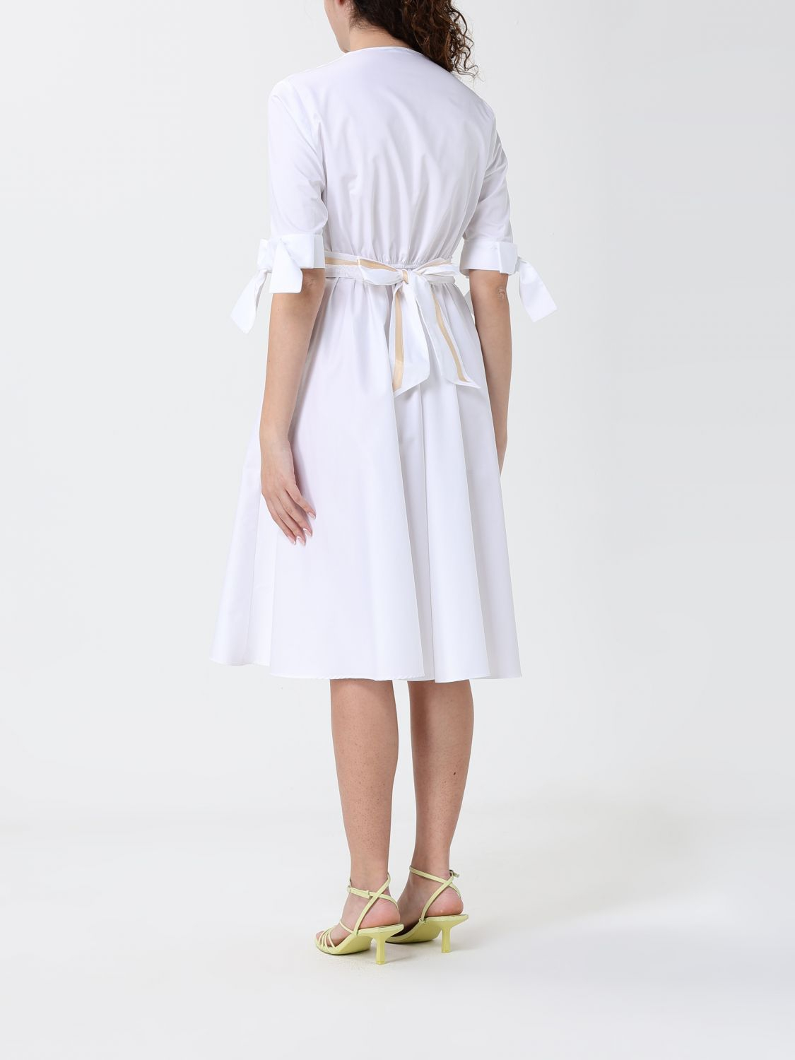 [HANITA] Short sleeve dress SS26 HV38324597 BIANCO