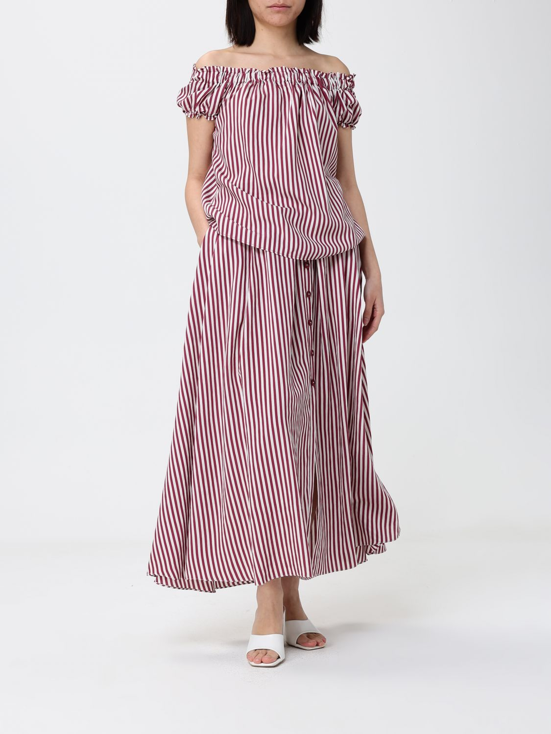 [HANITA] Long skirt SS26 HG10384577 CILIEGIA
