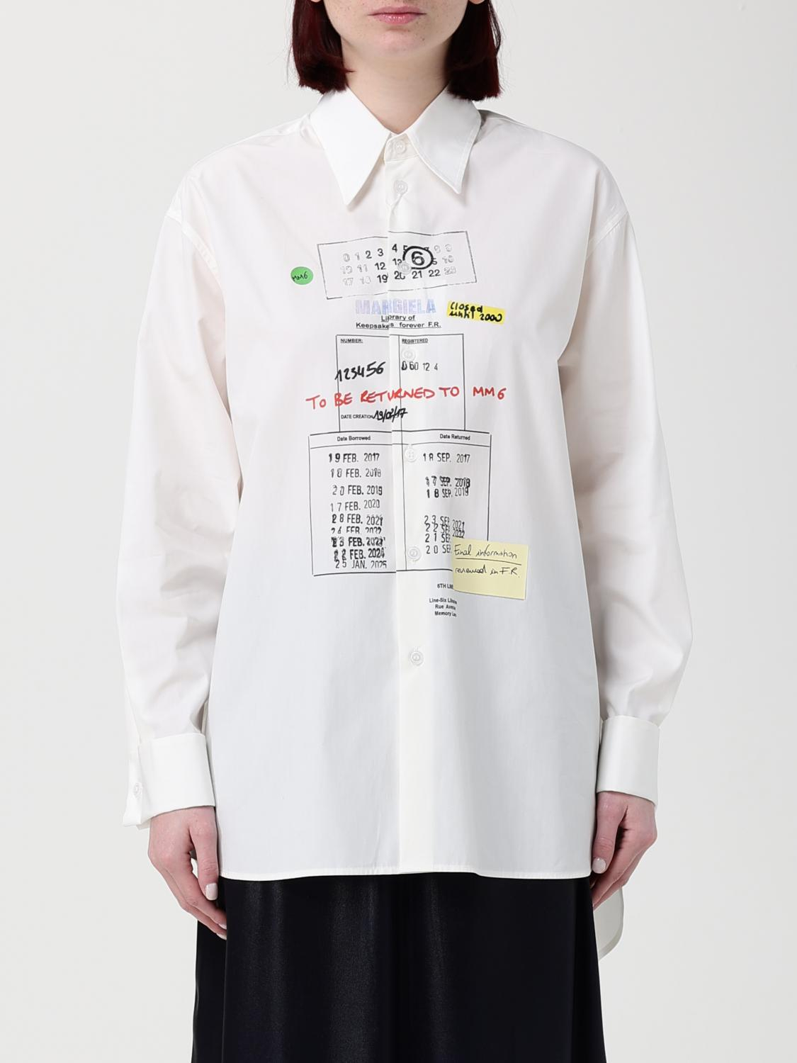 [MM6 Maison Margiela] Shirts Long Sleeve SS26 S52DL0237M35480 101