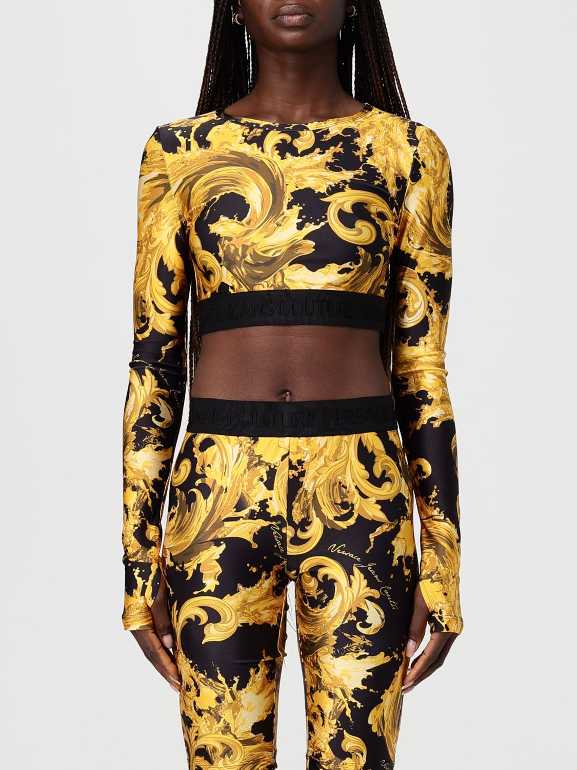 [VERSACE JEANS COUTURE] T-shirts Long Sleeve SS26 80HAH218JS532 G89