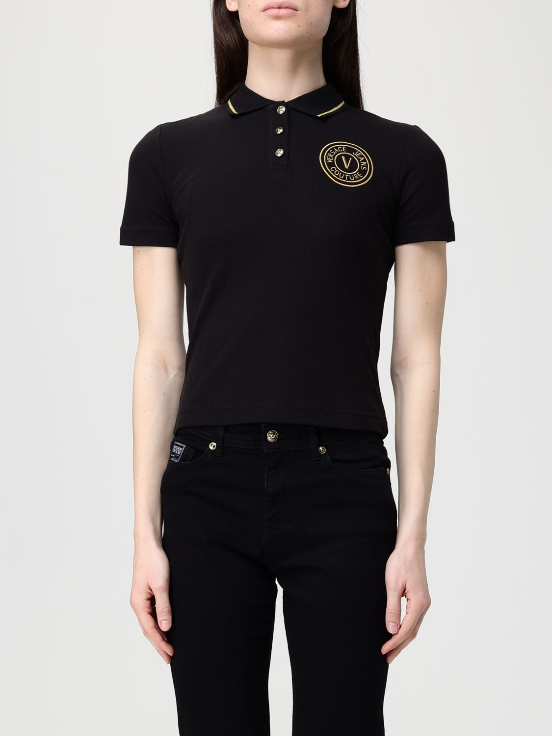 [VERSACE JEANS COUTURE] T-shirts Short Sleeve SS26 80HAGT02CJ01T G89