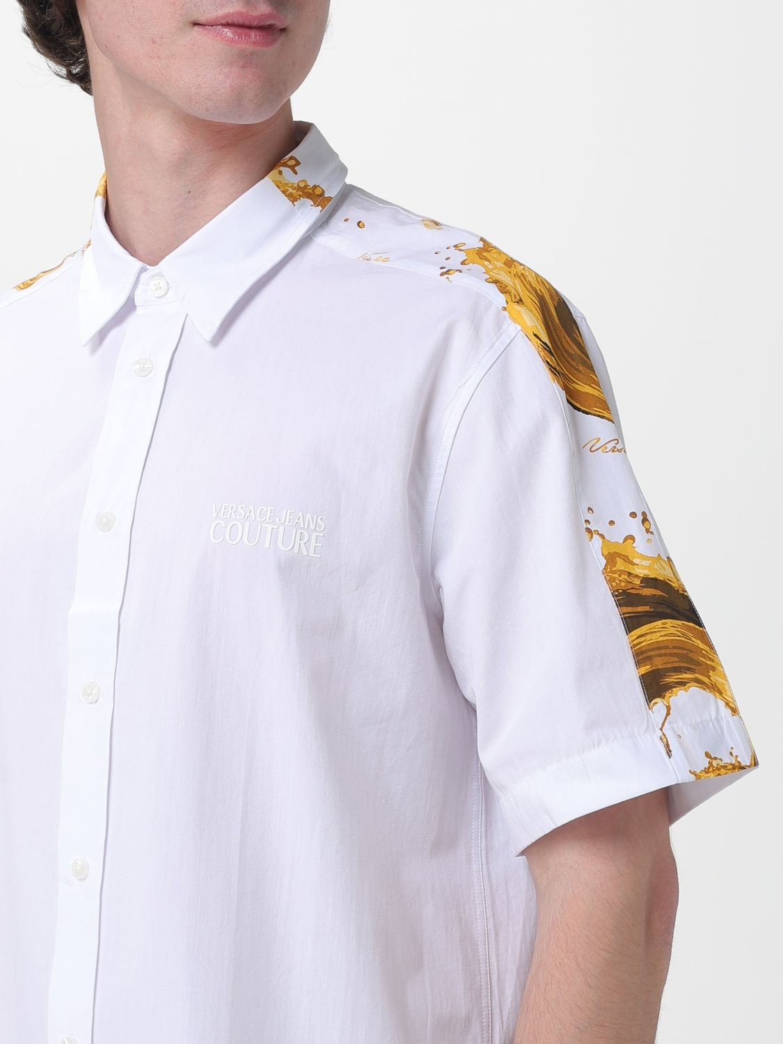 [VERSACE JEANS COUTURE] Shirts Short Sleeve SS26 80GAL220NS810 G03
