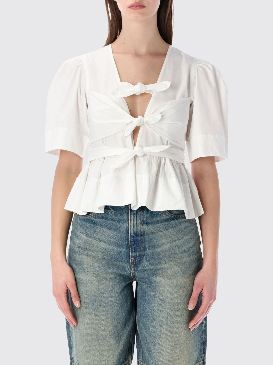 [GANNI] Blouse SS26 W0309697 151