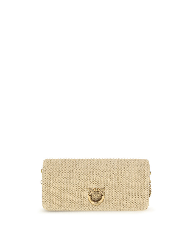 Love Bag Click Soft Horizontal Classic in raffia