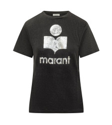 [Marant Etoile] T-shirts Short Sleeve FW26 24PTS0001FBA1N10E 01BK