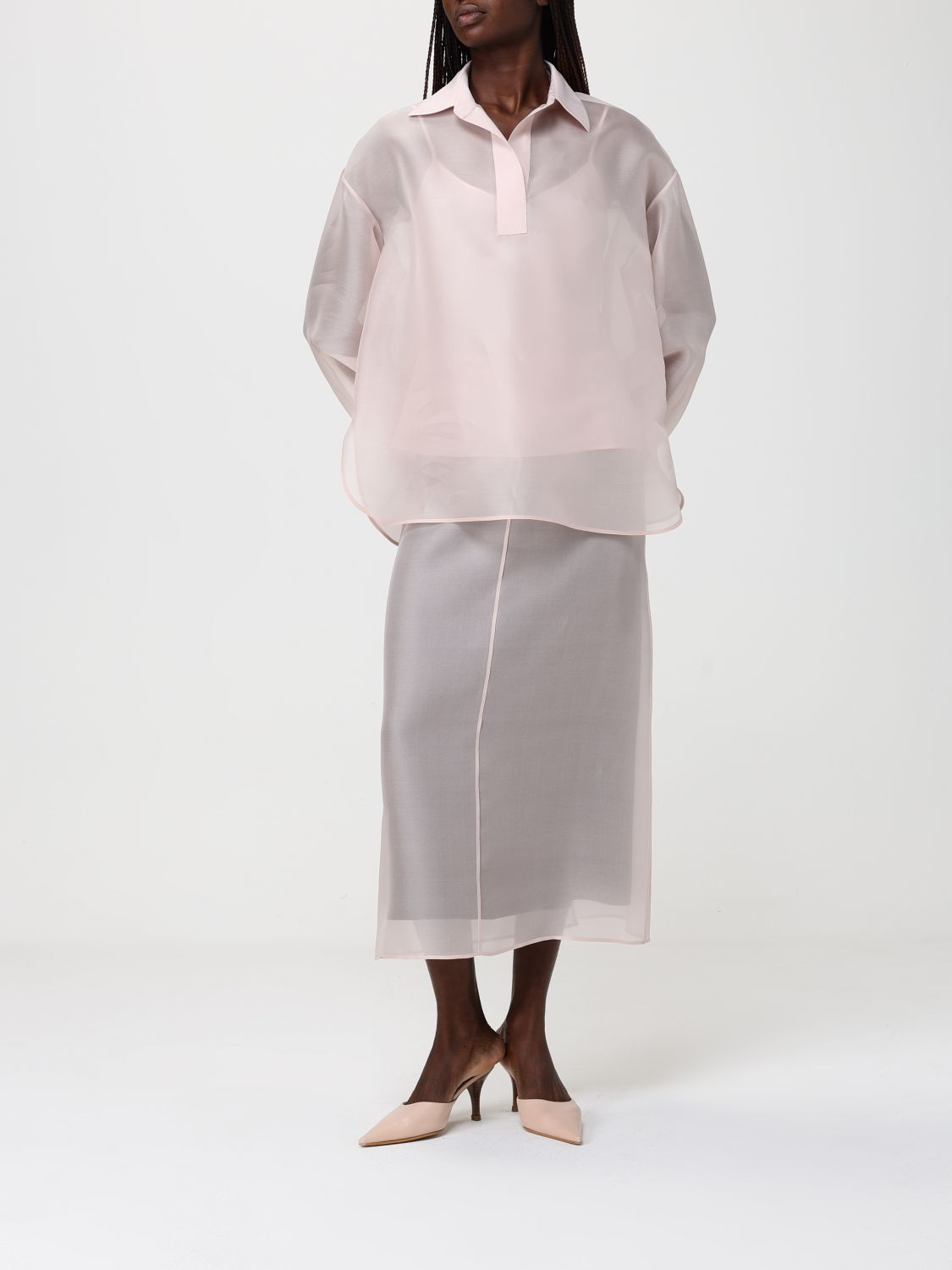 [AGNONA] Long skirt SS26 TG1110 U4117 P08