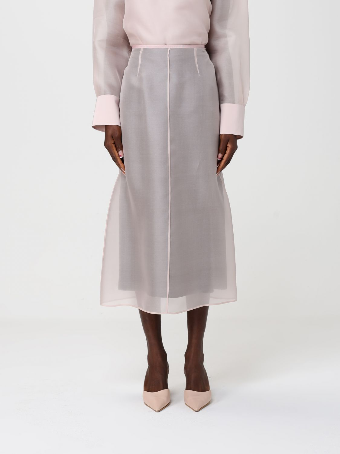 [AGNONA] Long skirt SS26 TG1110 U4117 P08