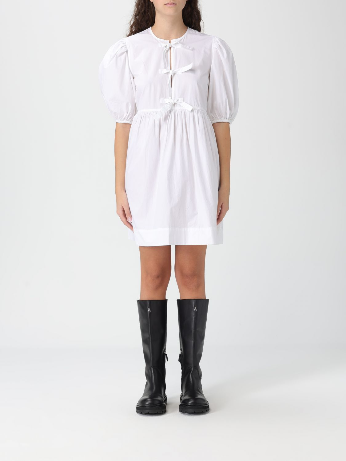 [GANNI] Short sleeve dress SS26 F9170 151