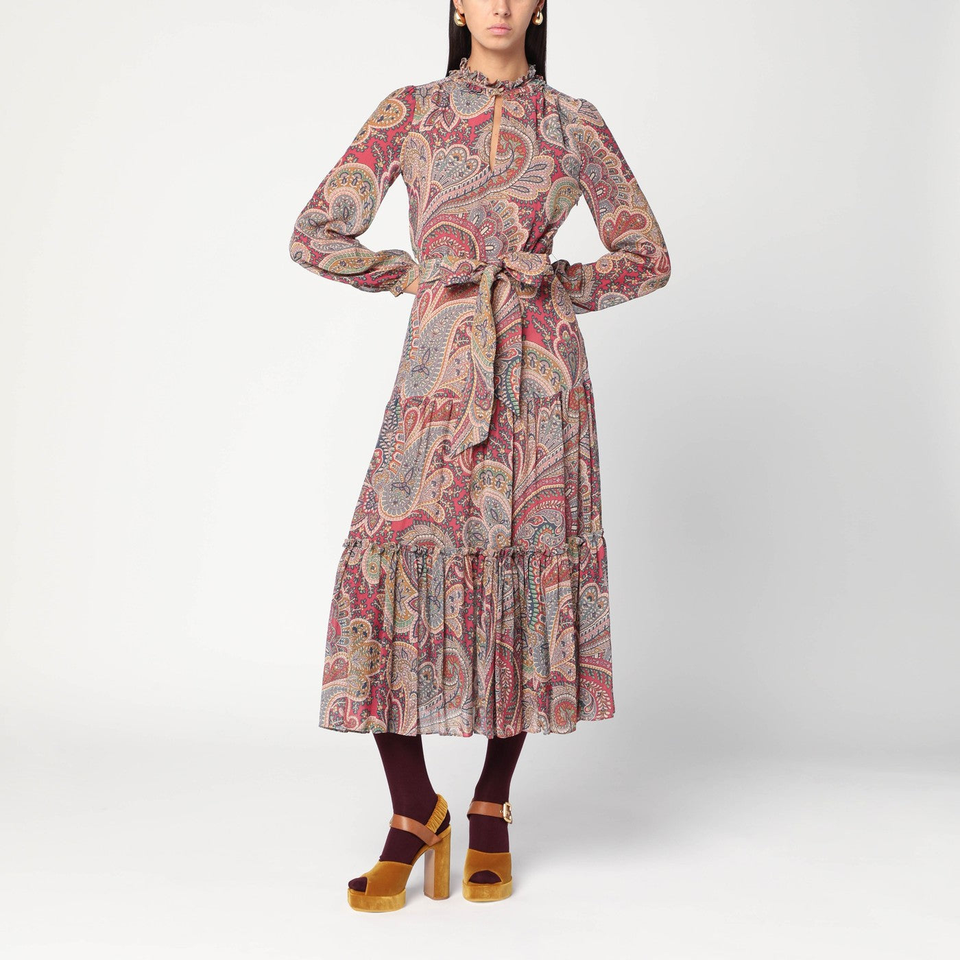 [Etro] Long sleeve dress FW25 WRHA041899SADF4