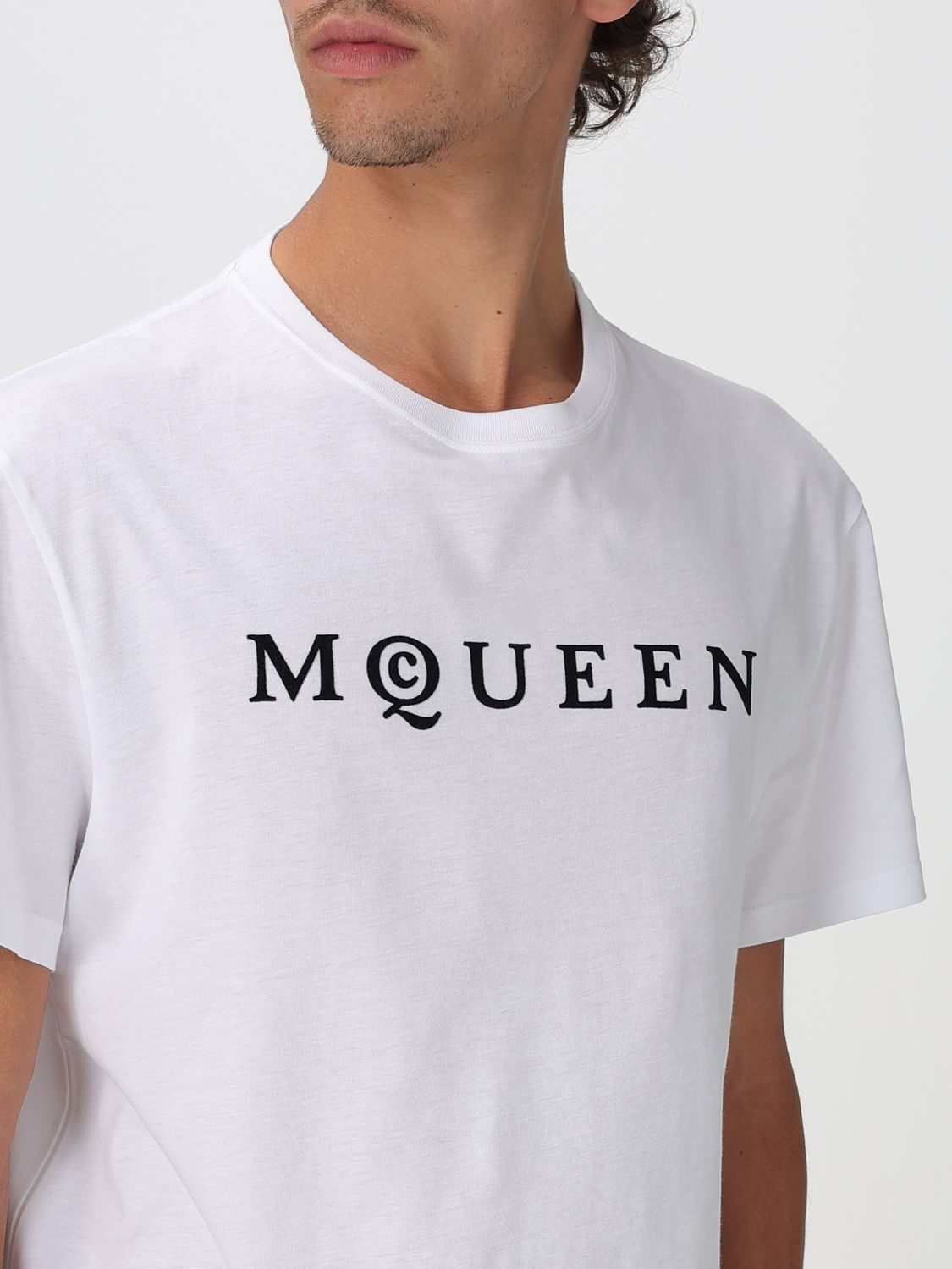 [McQueen] T-shirts Short Sleeve FW25 828420QTADD 0909