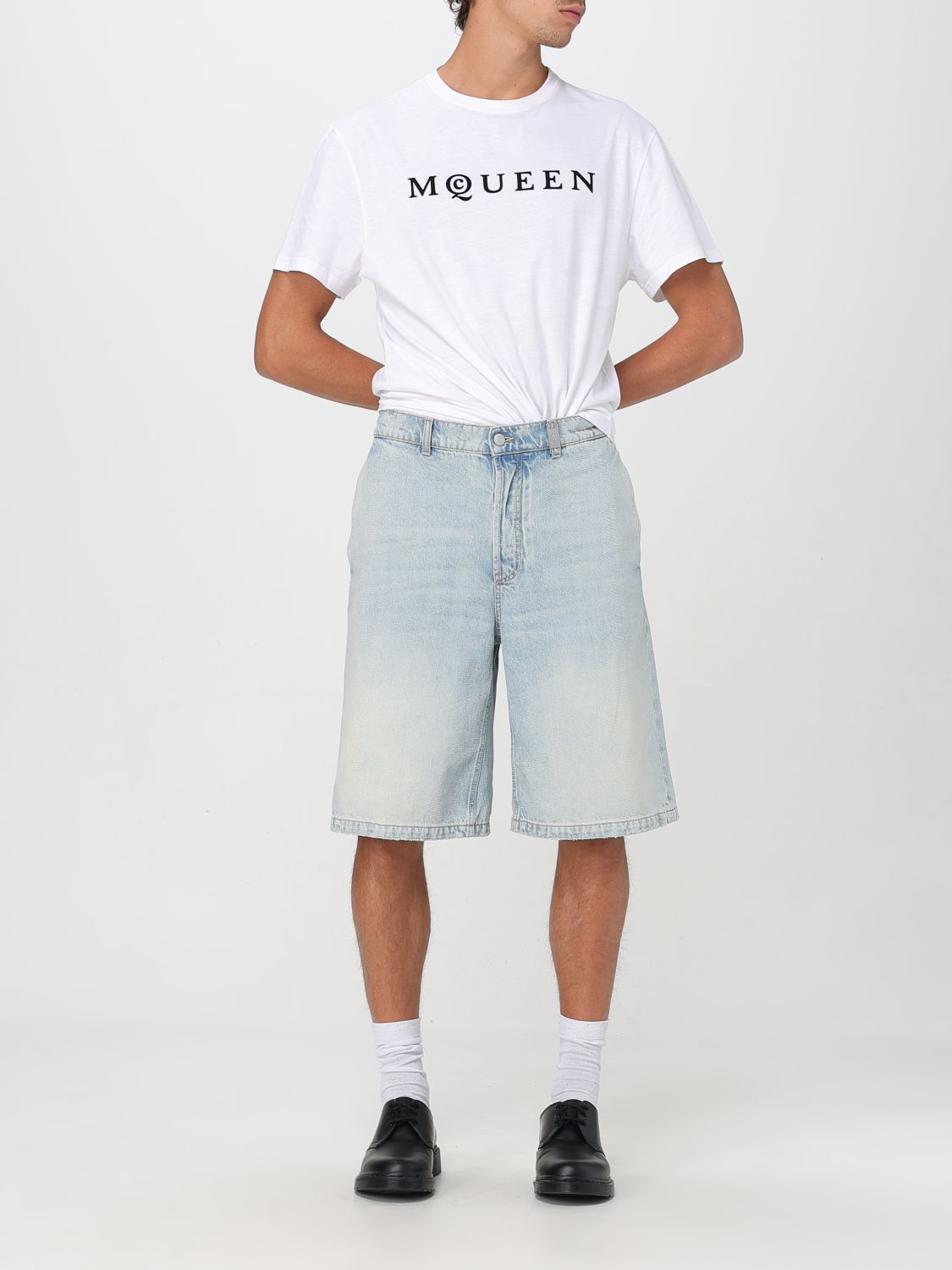 [McQueen] T-shirts Short Sleeve FW25 828420QTADD 0909