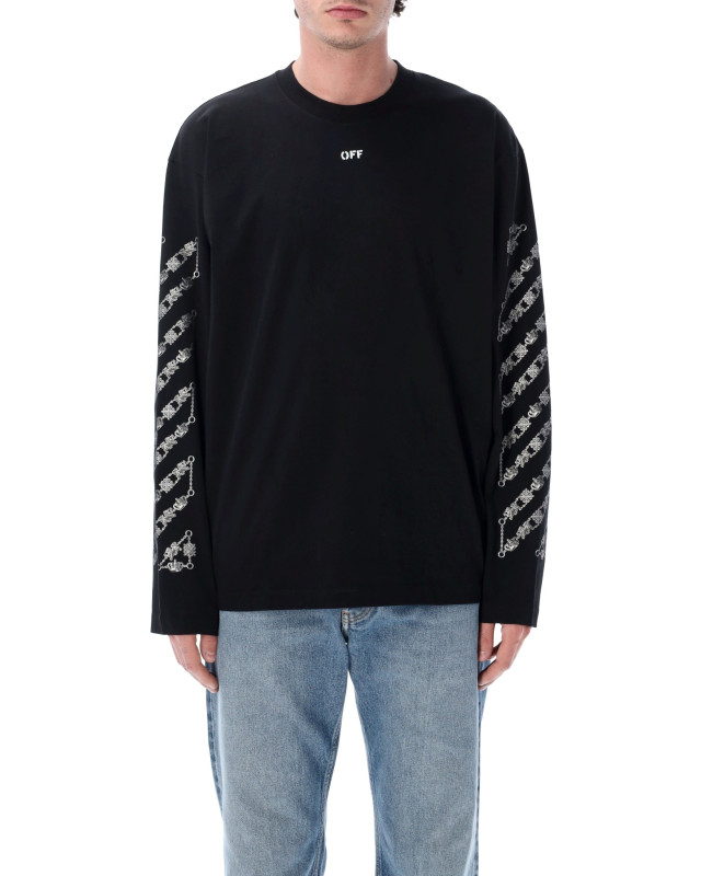 [Off-White] T-shirts Long Sleeve SS26 OMAB09CS26JER0010001
