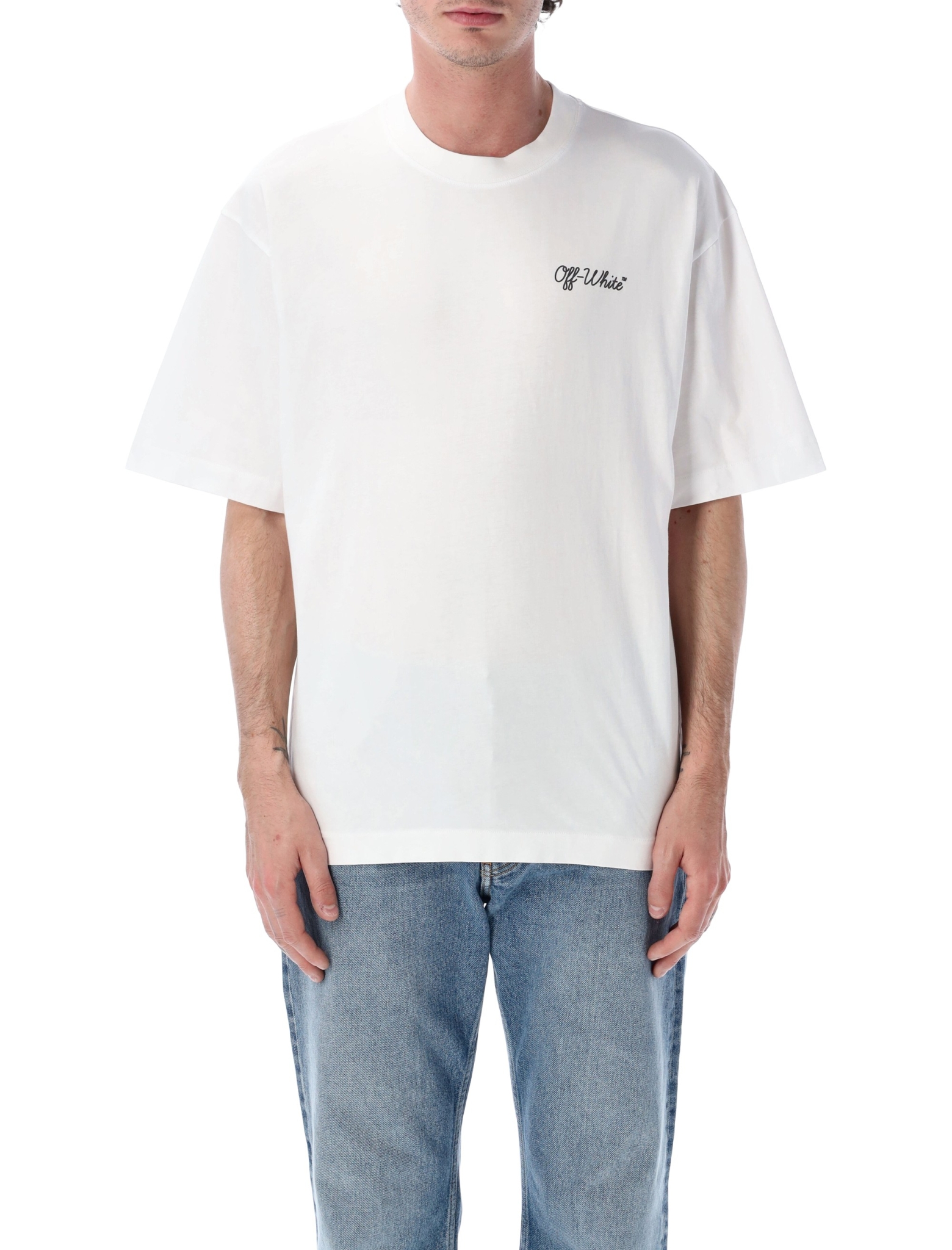 [Off-White] T-shirts Short Sleeve SS26 OMAA120S26JER01D1000
