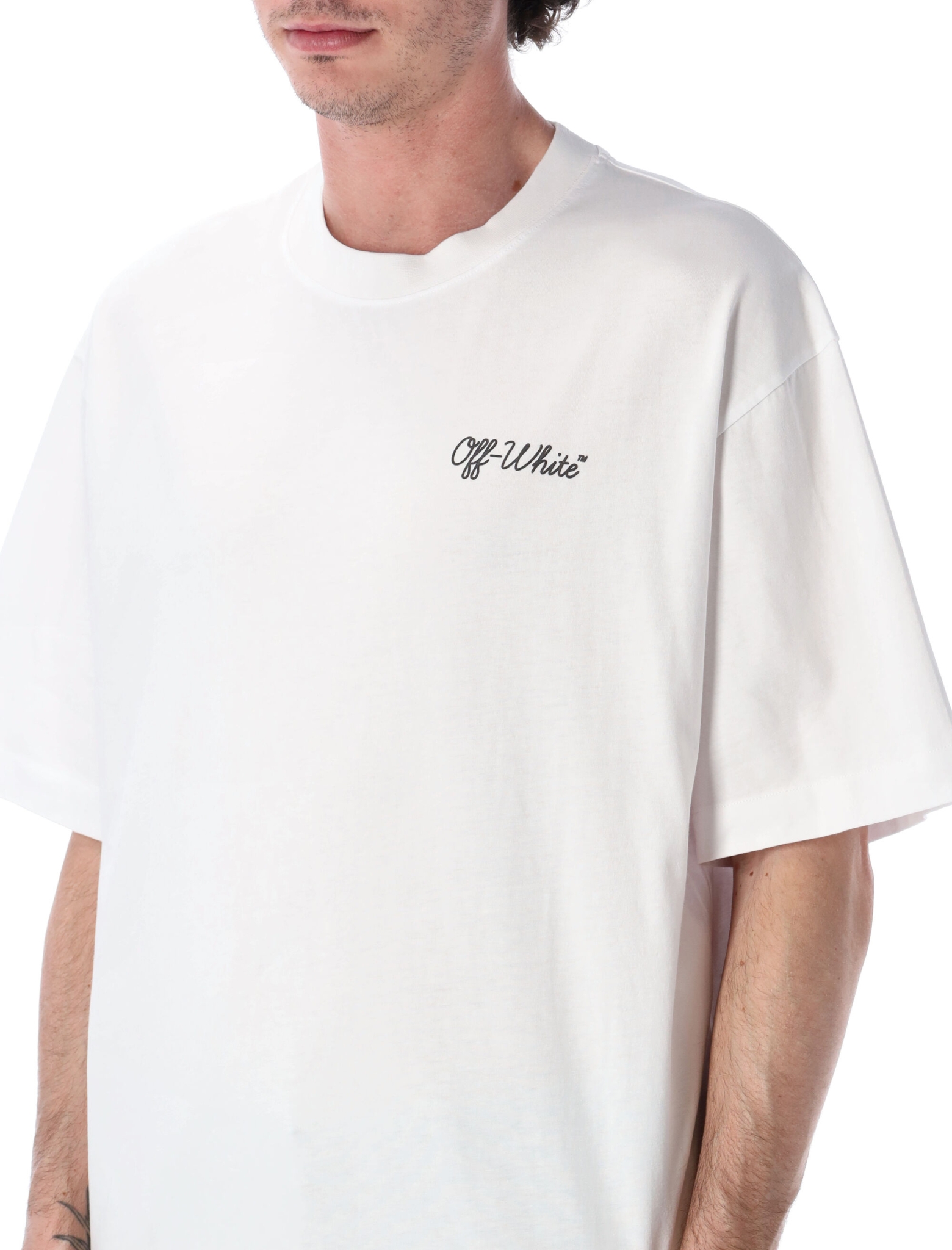 [Off-White] T-shirts Short Sleeve SS26 OMAA120S26JER01D1000