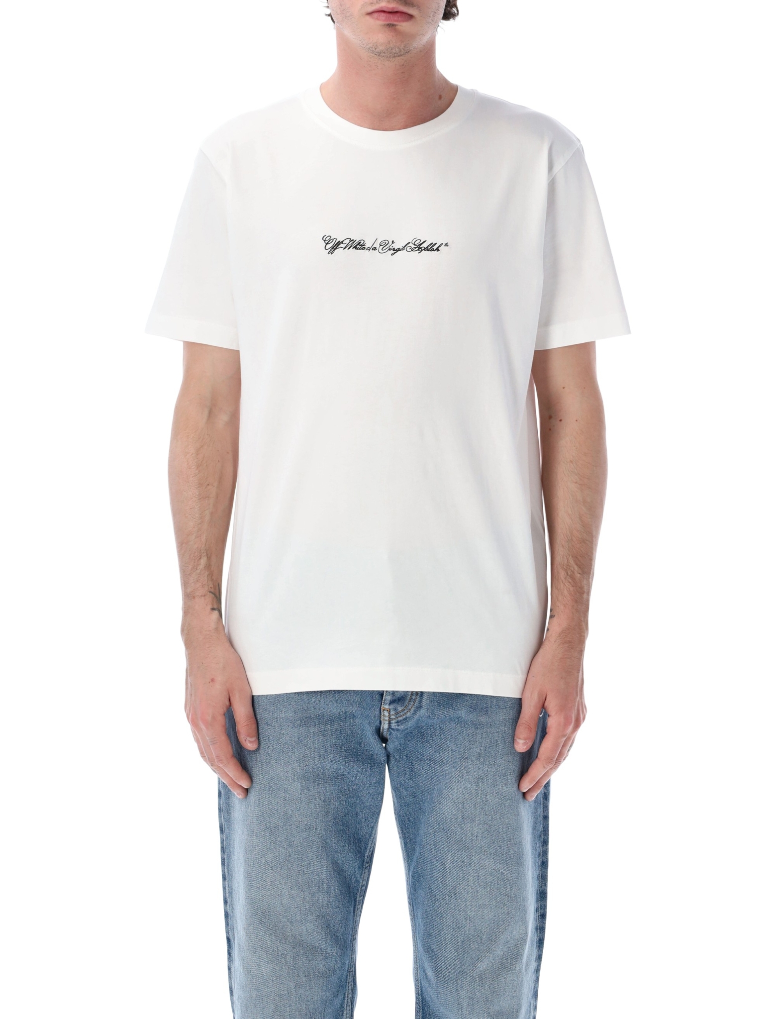 [Off-White] T-shirts Short Sleeve SS26 OMAA027S26JER0021000