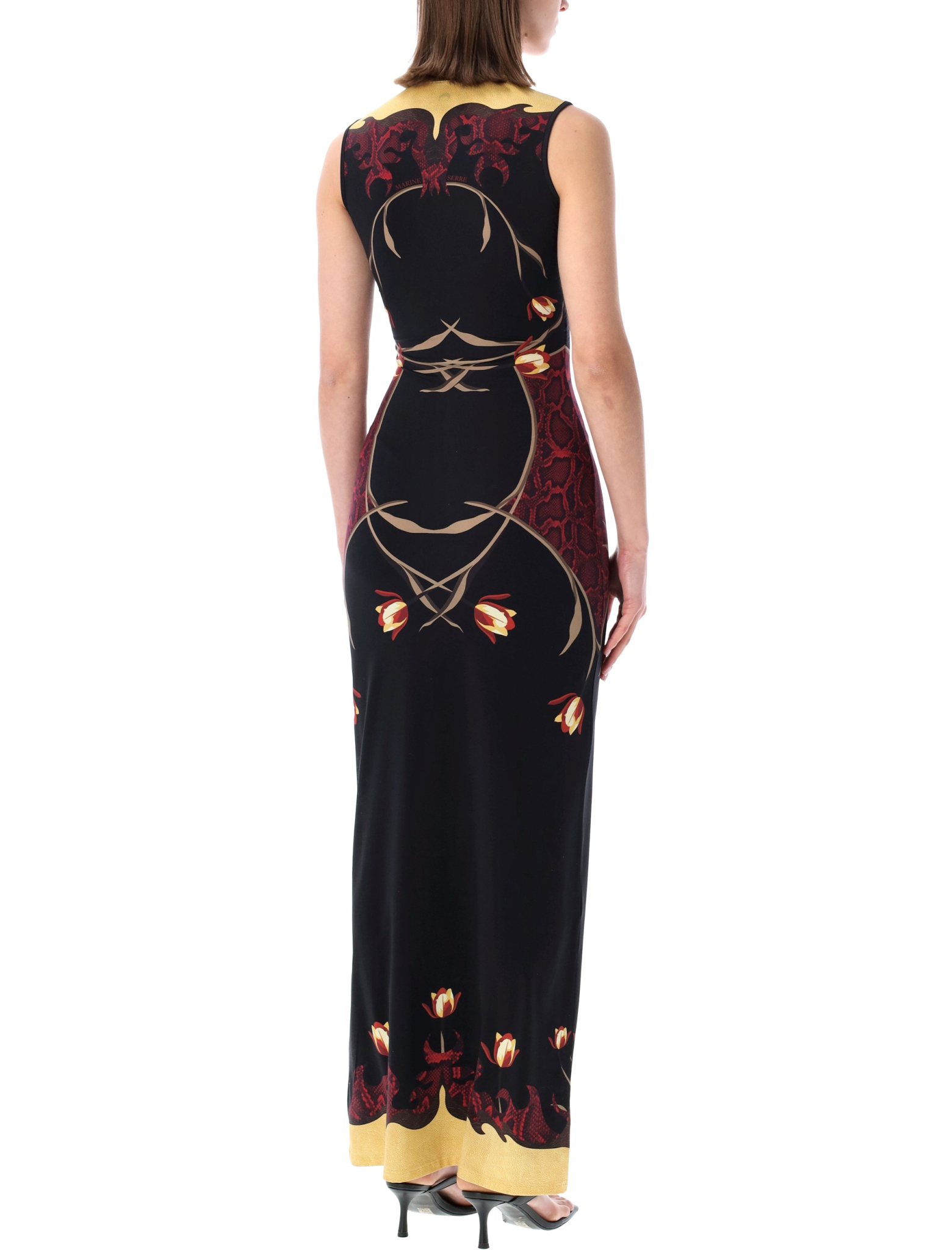 [MARINE SERRE] Sleeveless dress SS26 WDR479ACJER0118BK97