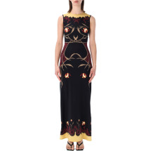 [MARINE SERRE] Sleeveless dress SS26 WDR479ACJER0118BK97