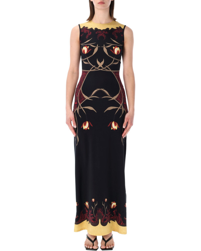 [MARINE SERRE] Sleeveless dress SS26 WDR479ACJER0118BK97