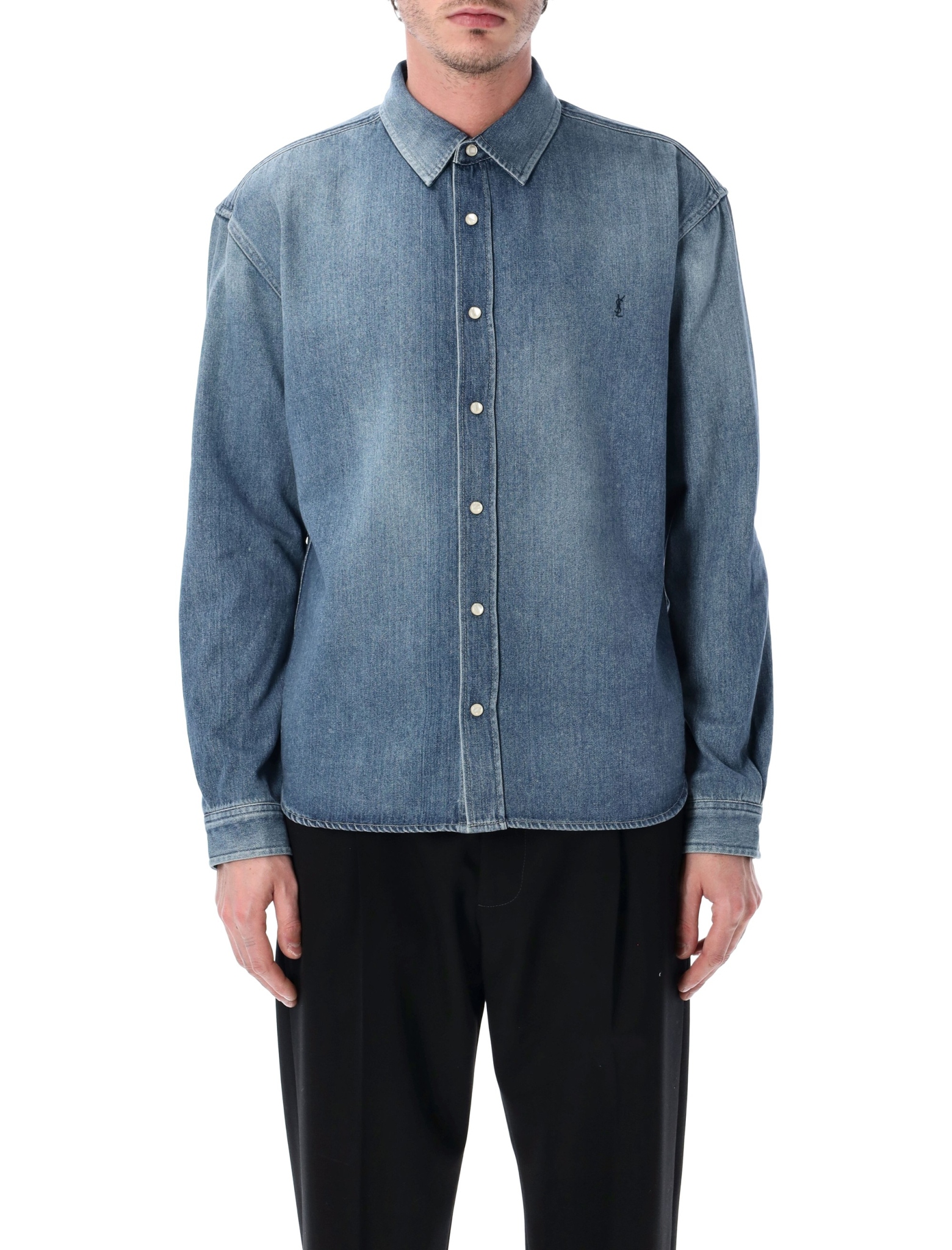 [Saint Laurent] Shirts Long Sleeve SS26 862246Y29YA4428