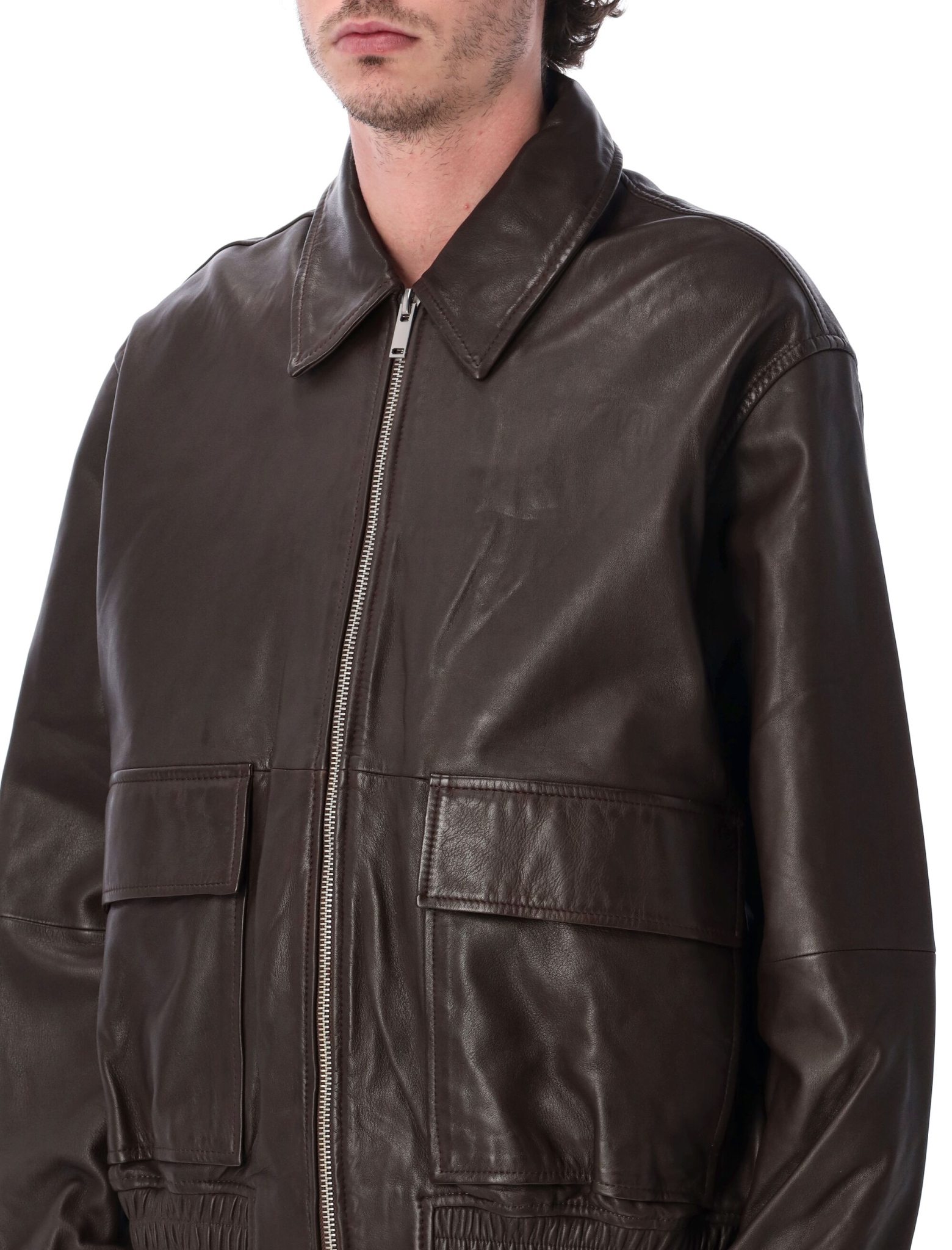 [Studio Nicholson] Leather Jacket SS26 SNM1115BROWN