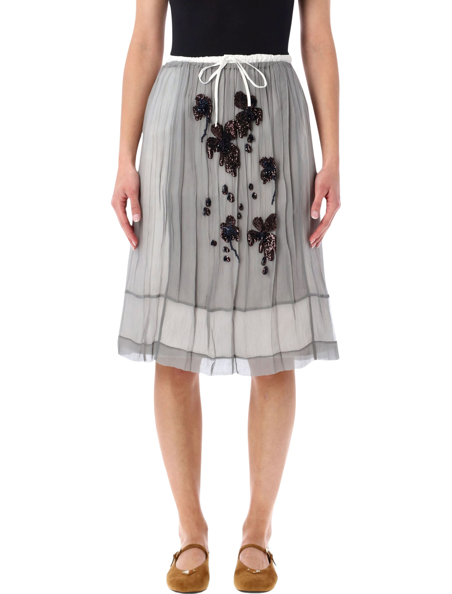 [Prada] Midi skirt SS26 P172ZR18QLF0024