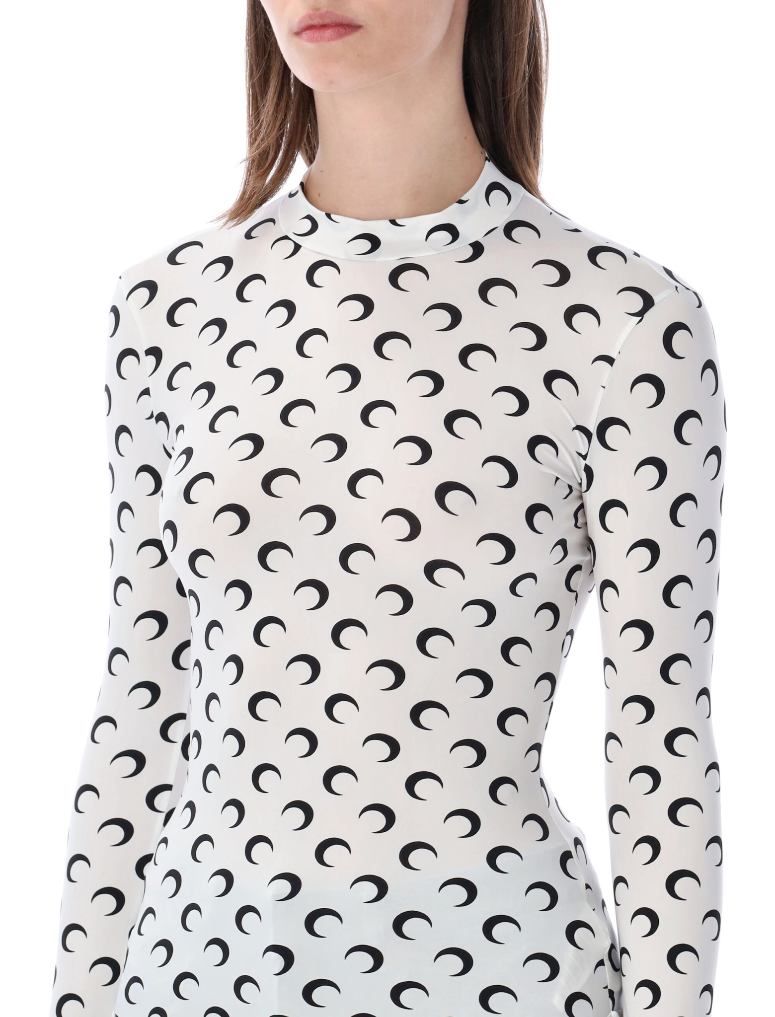 [MARINE SERRE] T-shirts Long Sleeve SS26 WTS005ACJER0001WH00