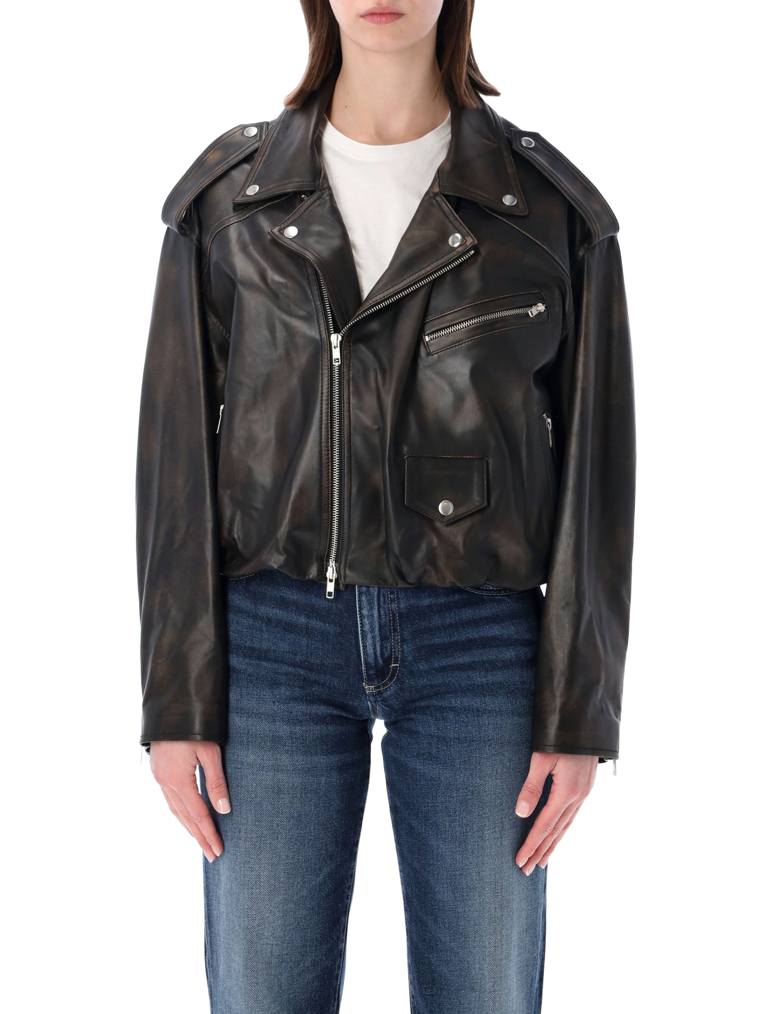 [SWORD] Leather Jacket SS26 8203RBORV02