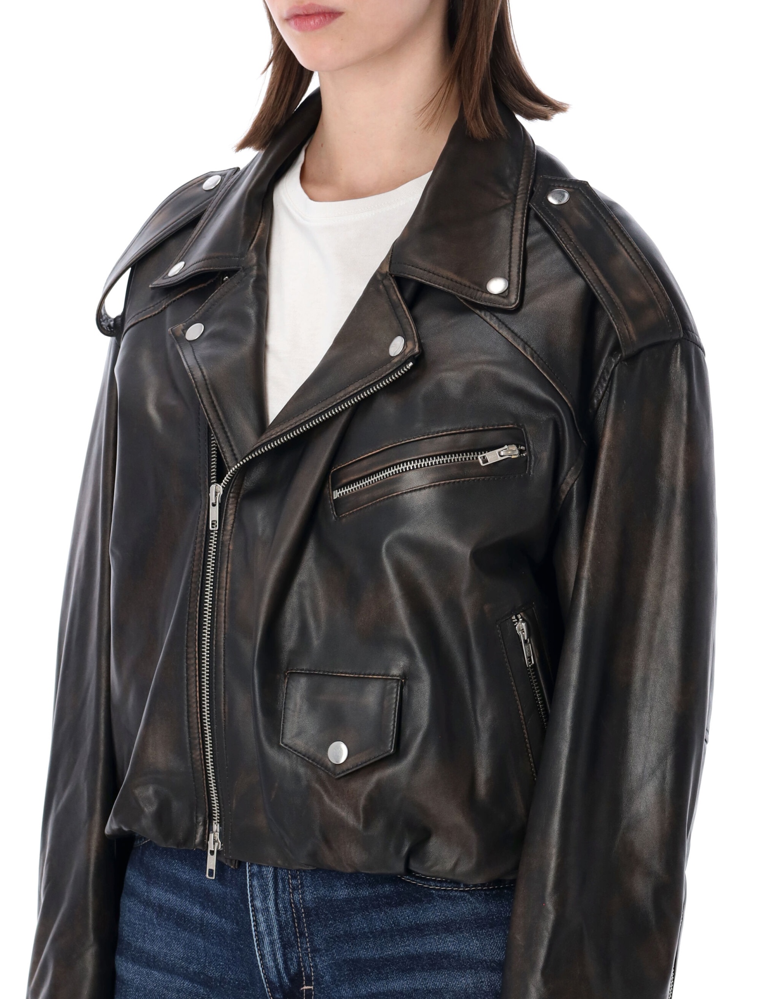 [SWORD] Leather Jacket SS26 8203RBORV02