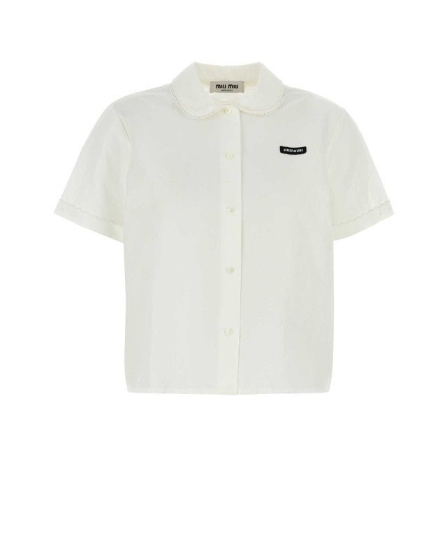 [Miu Miu] Shirts Short Sleeve FW26 MK1932SOOO163M F0009