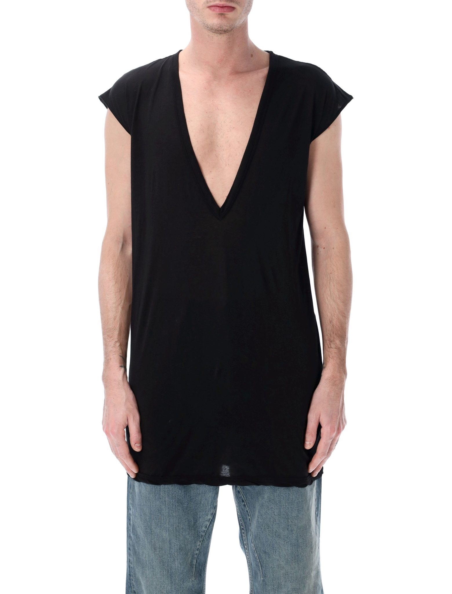 [RICK OWENS DRKSHDW] T-shirts Sleeveless SS26 DU01F4157BH09