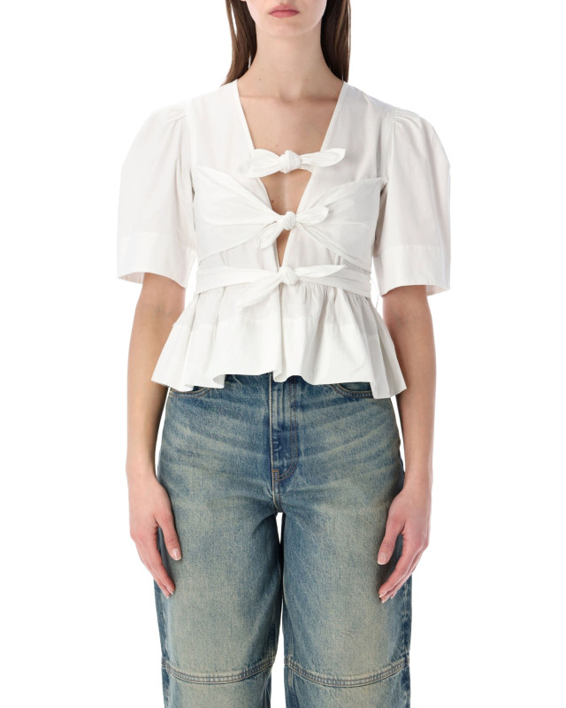 [GANNI] Shirts Short Sleeve SS26 W03096977151