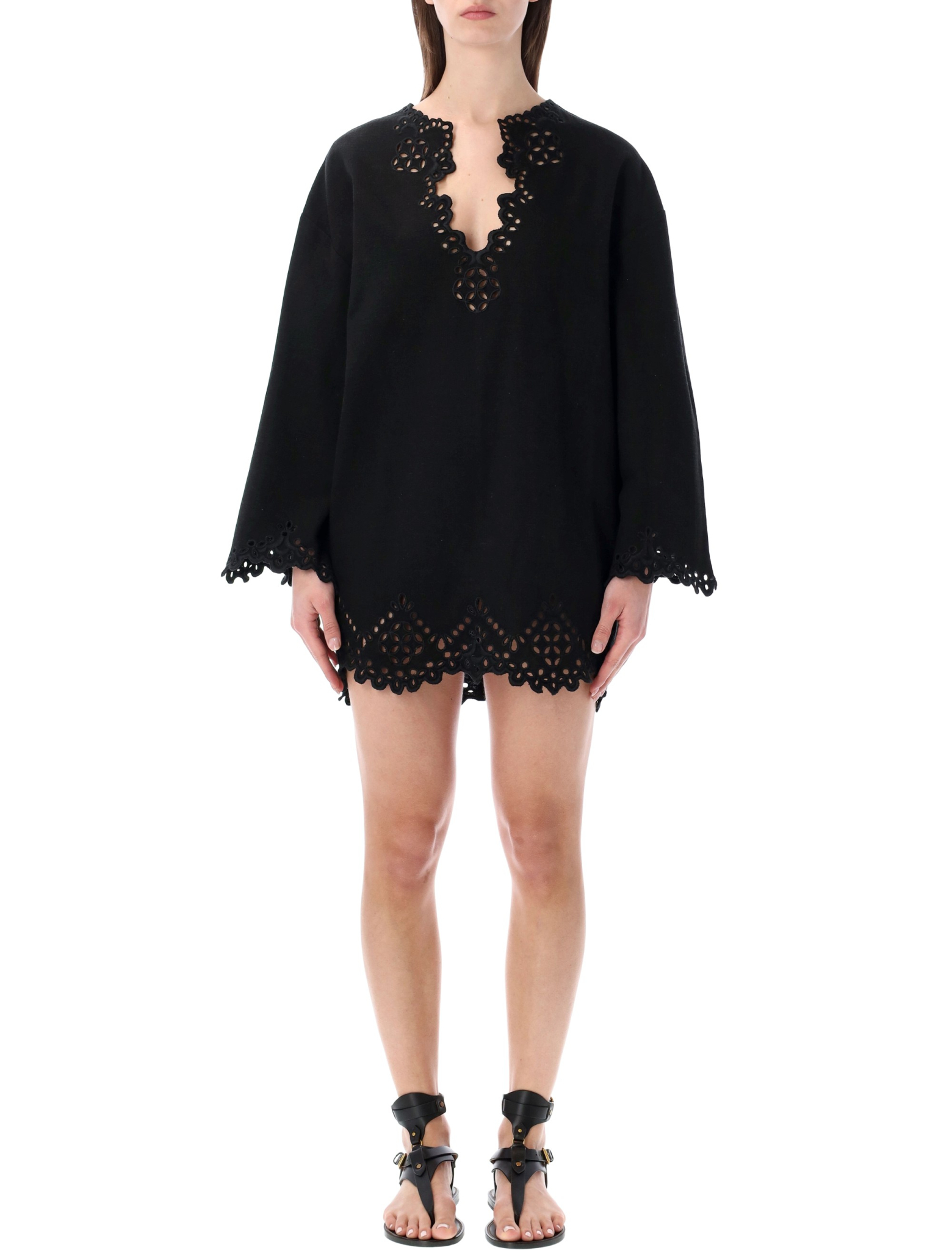 [Marant Etoile] Long sleeve dress SS26 RO0653FBD1J04E02FK
