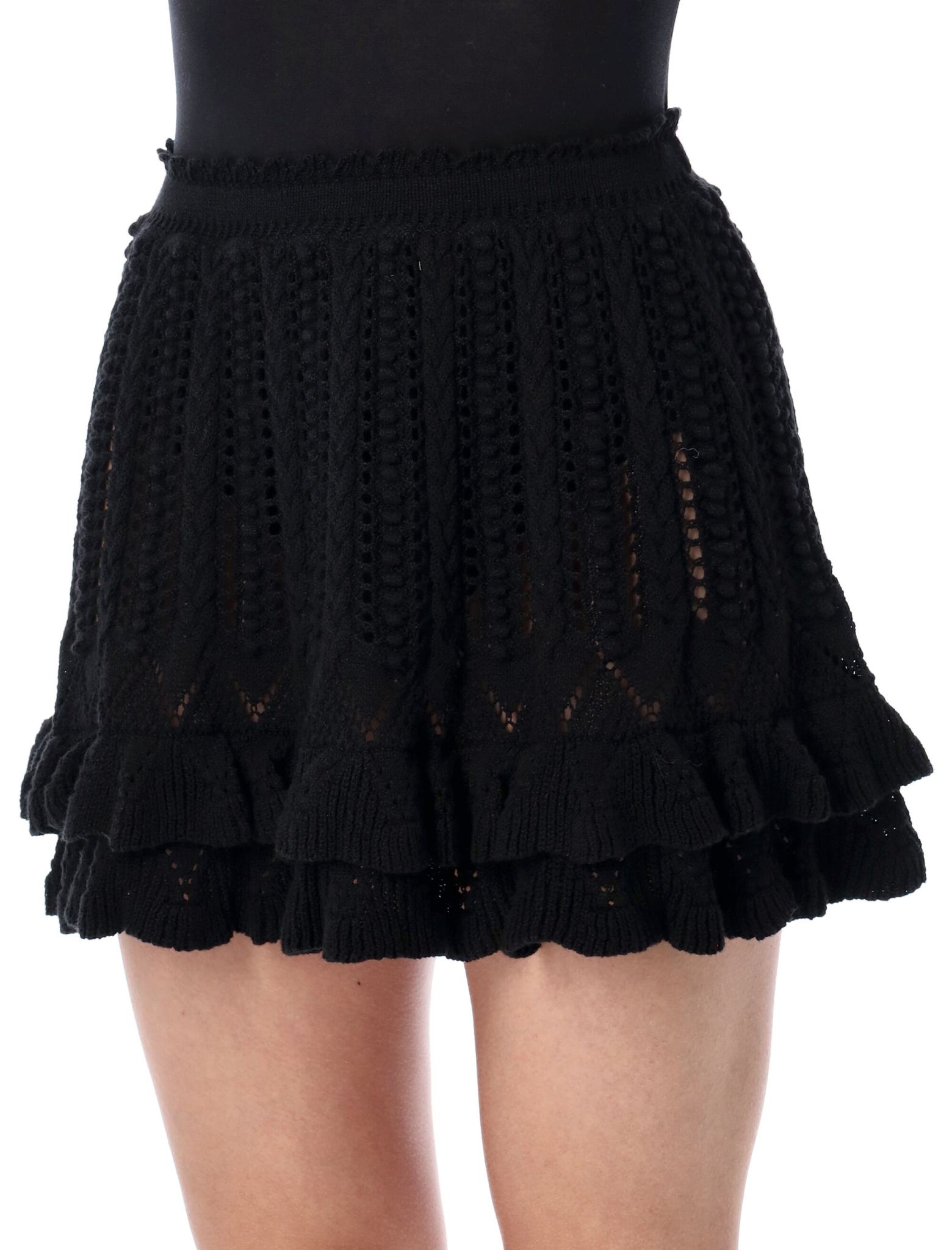 [Marant Etoile] Mini skirt SS26 JU0473FAD1L04E01BK