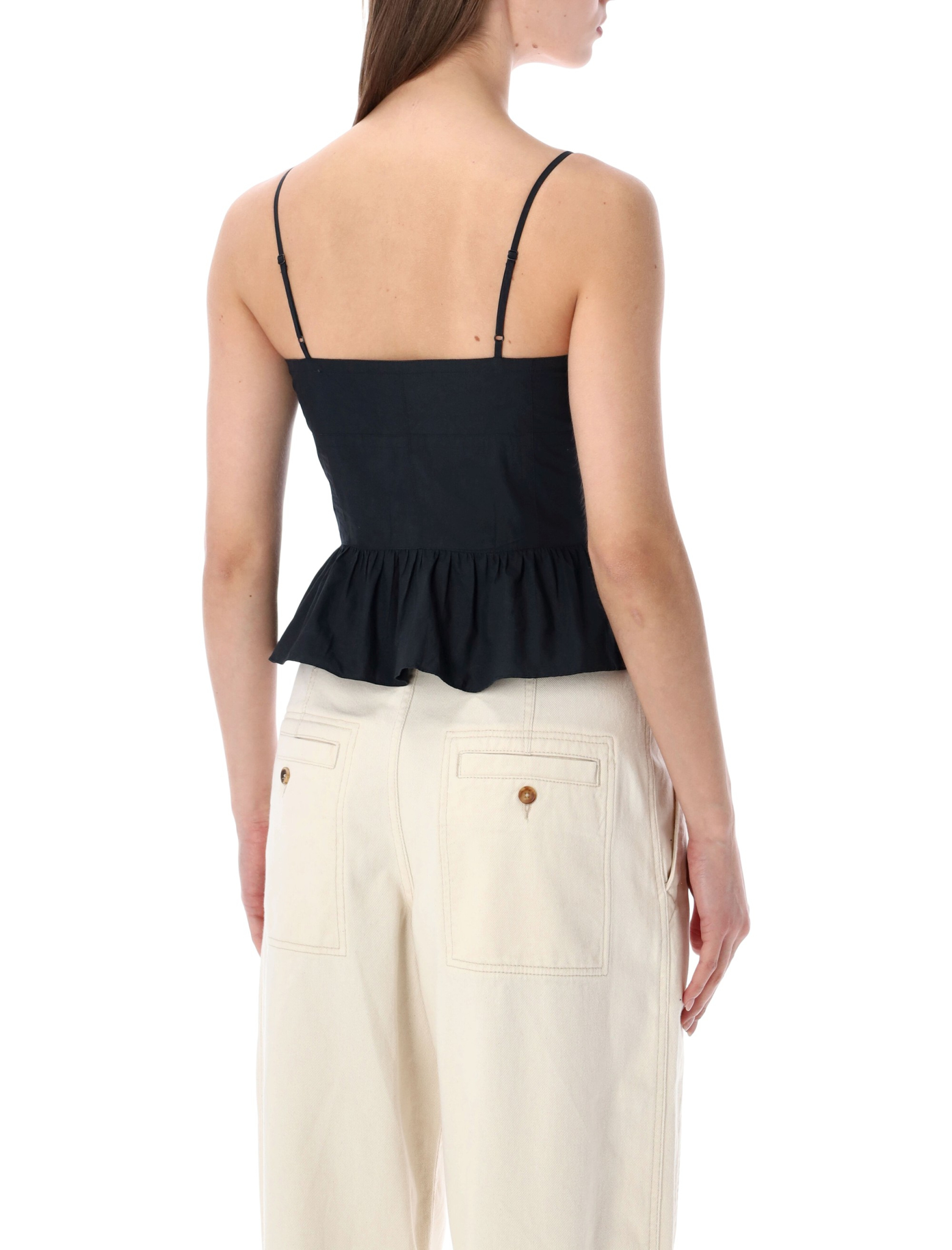 [Marant Etoile] Tank top SS26 HT0824FAD1J10E01BK