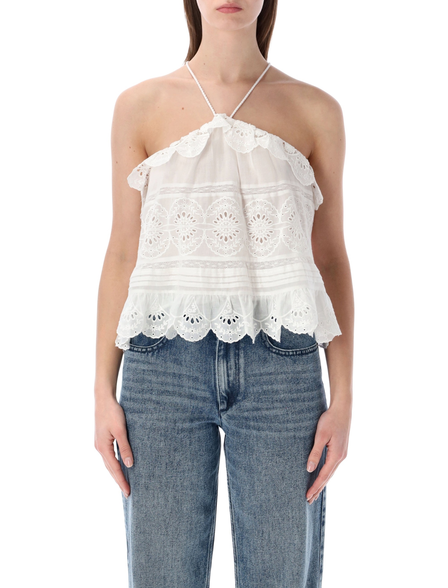 [Marant Etoile] Tank top SS26 HT0769FAD1J05E20WH