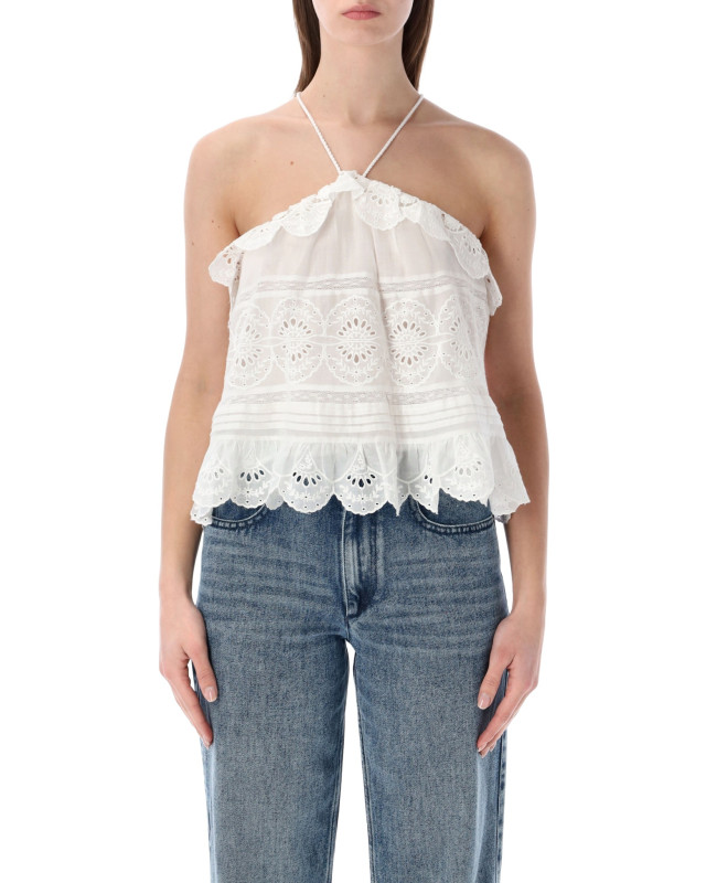 [Marant Etoile] Tank top SS26 HT0769FAD1J05E20WH