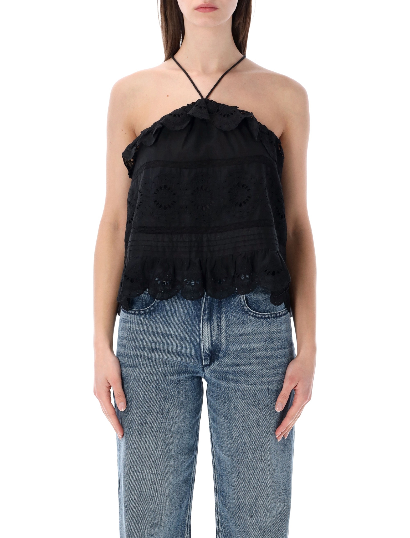 [Marant Etoile] Tank top SS26 HT0769FAD1J05E01BK