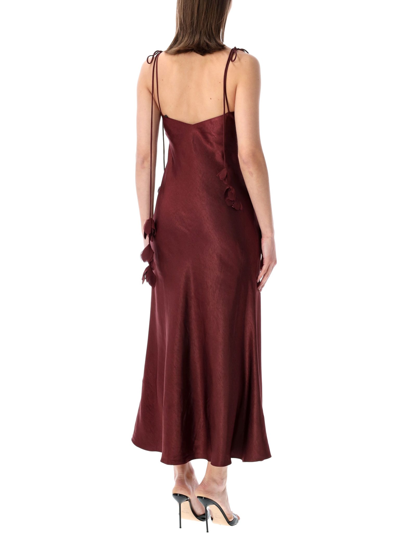 [SELF PORTRAIT] Sleeveless dress SS26 RS26218MBUBURGUNDY