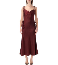 [SELF PORTRAIT] Sleeveless dress SS26 RS26218MBUBURGUNDY