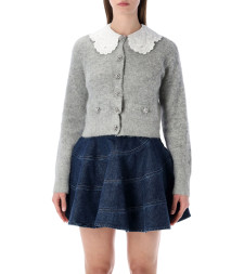 [SELF PORTRAIT] Cardigan SS26 RS26123CGRGREY
