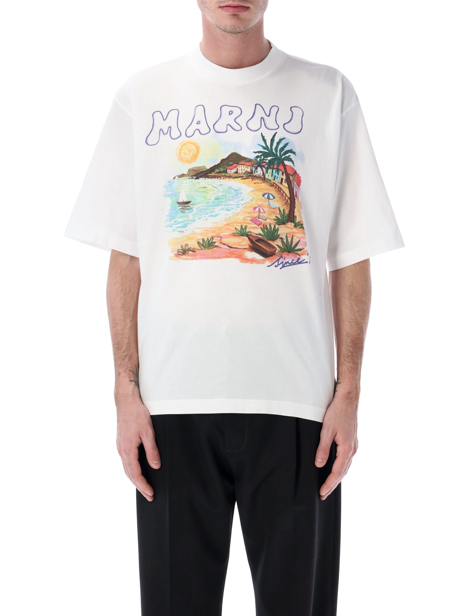 [Marni] T-shirts Short Sleeve SS26 HUMU02234PUSCZ06PRW01