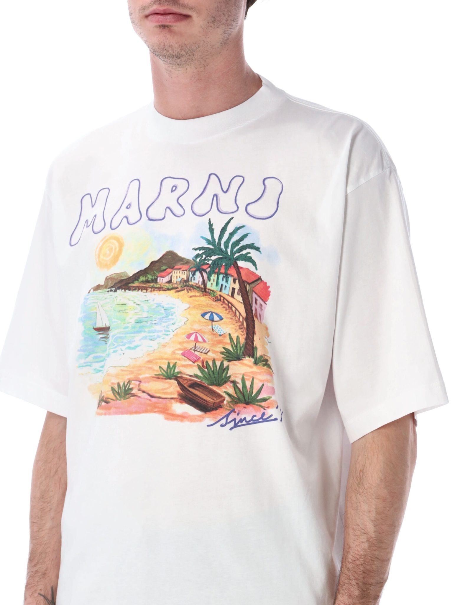 [Marni] T-shirts Short Sleeve SS26 HUMU02234PUSCZ06PRW01