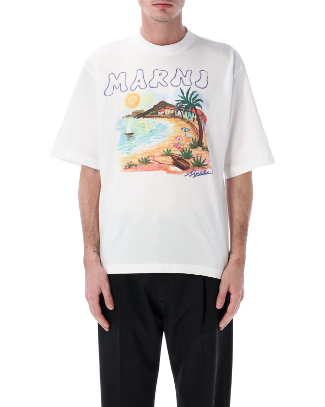 [Marni] T-shirts Short Sleeve SS26 HUMU02234PUSCZ06PRW01