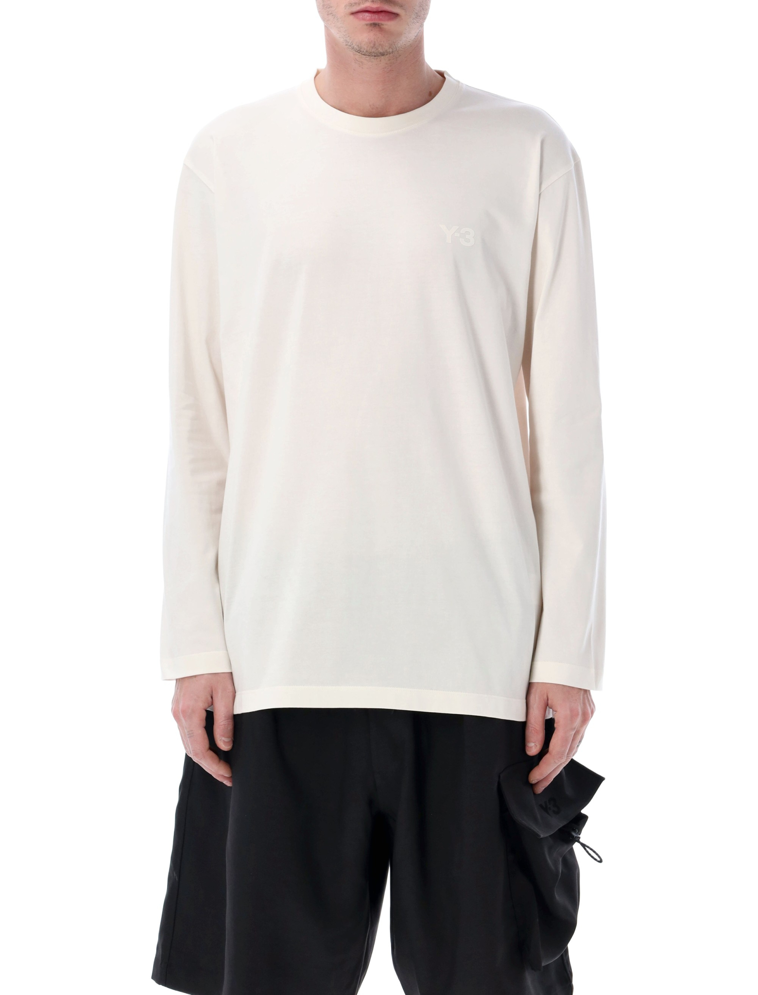 [Y - 3] T-shirts Long Sleeve SS26 KQ9777WHT