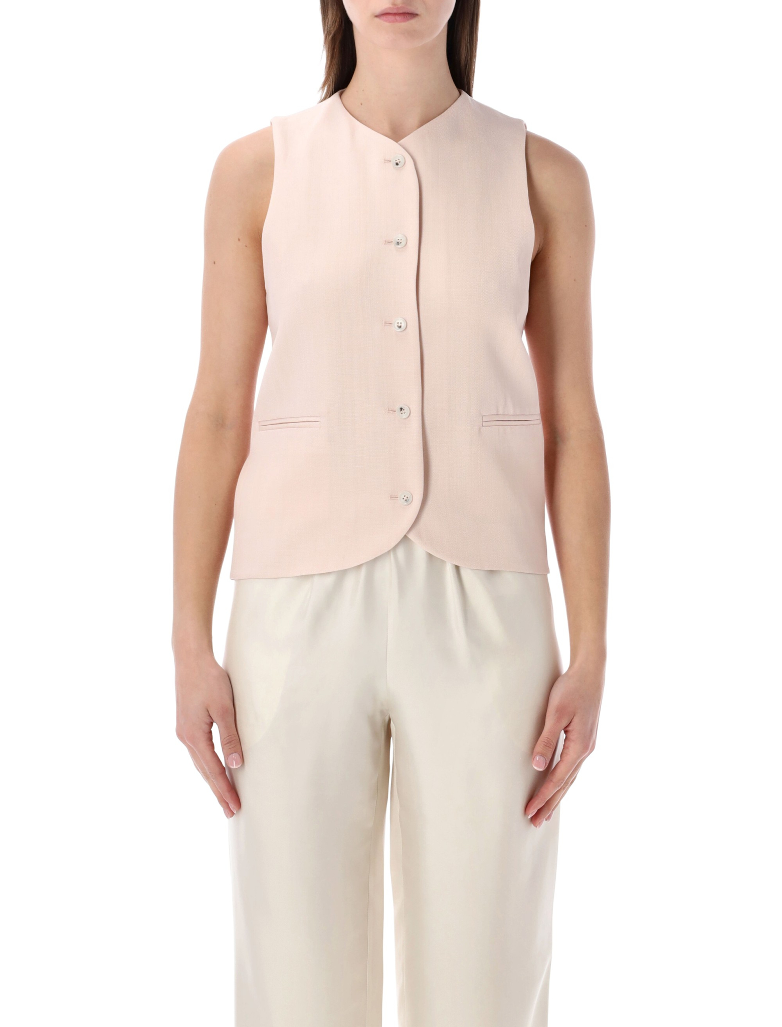 [LOULOU] Vest SS26 PACOLIGHT PINK