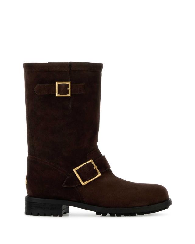 [Jimmy Choo] Ankle Boots FW26 BIKERMIDSVV CHOCOLATE