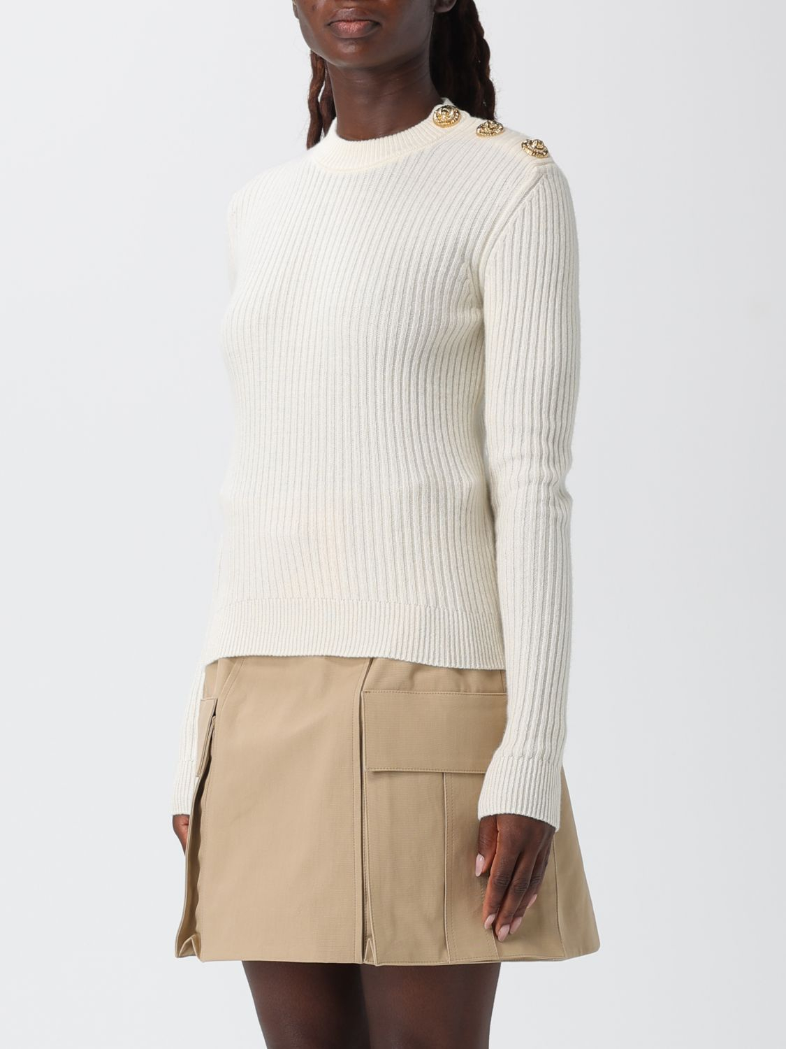 [Balmain] Knitwear FW25 FF0KD095KJ17 0KA