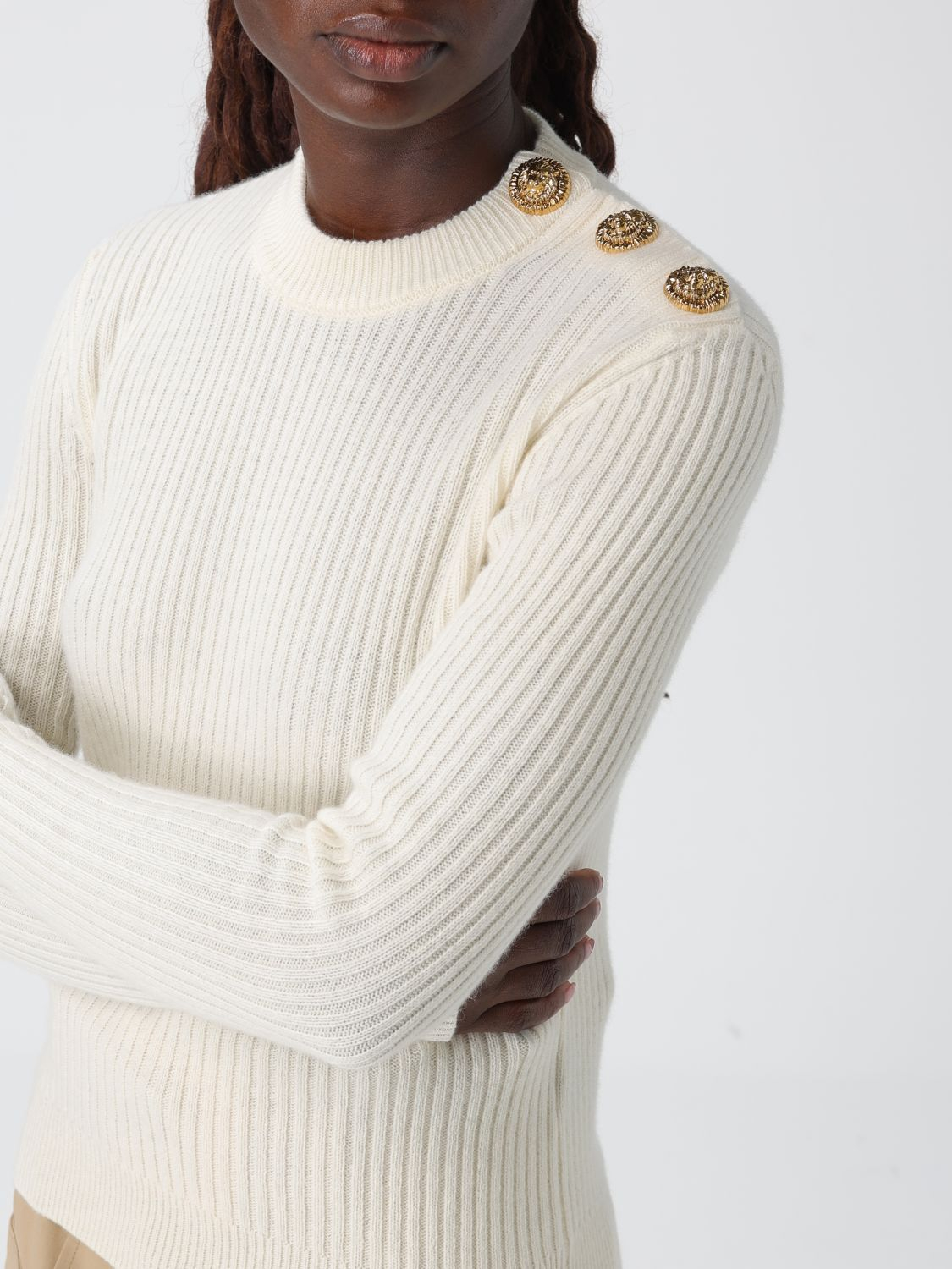 [Balmain] Knitwear FW25 FF0KD095KJ17 0KA